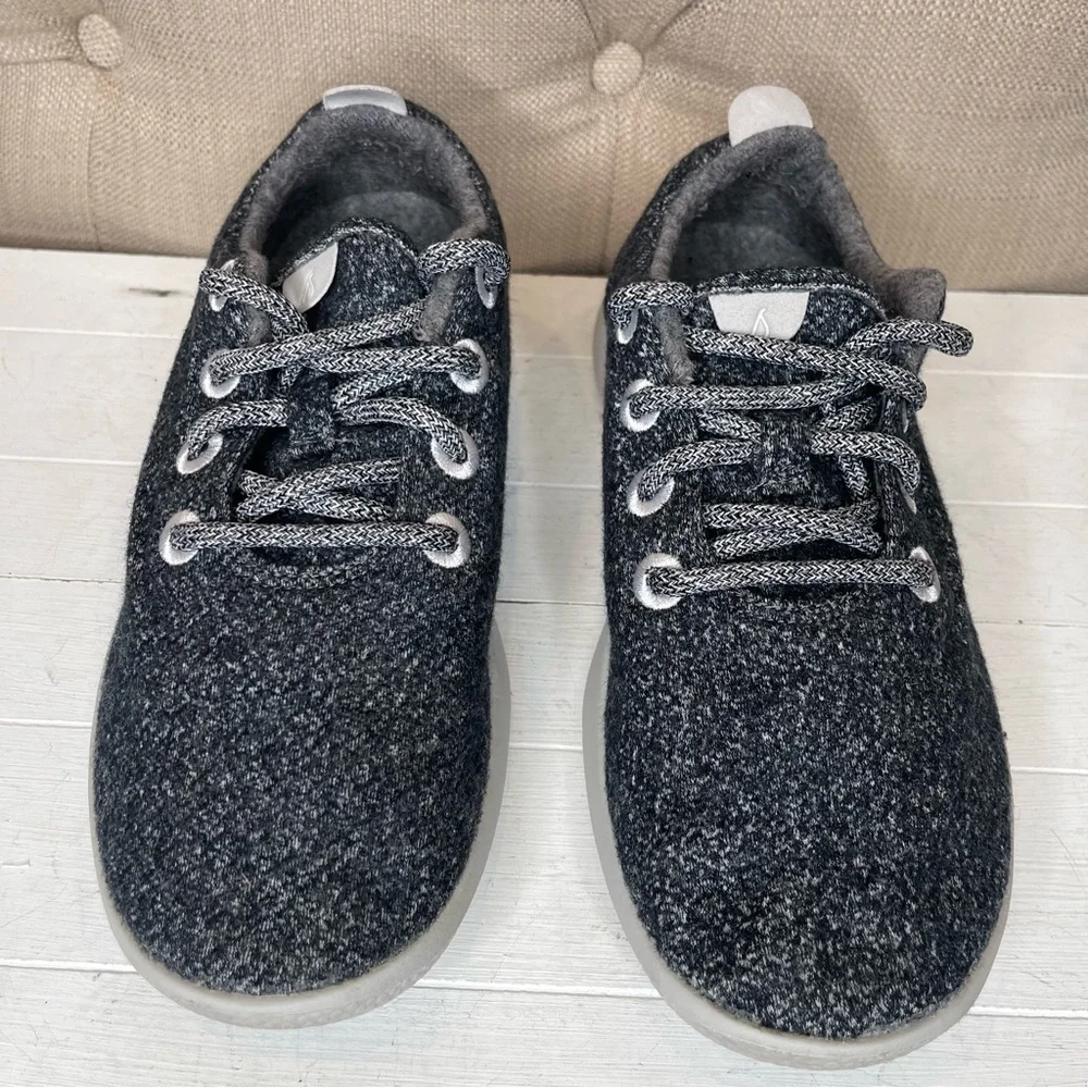 Allbirds Wool Runners Ray Running Shoes Women's 8 Fabric Heather Blue Gray